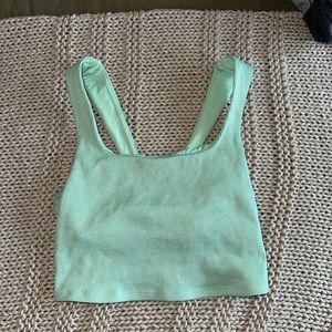 Alosoft Ribbed Chic Bra Tank